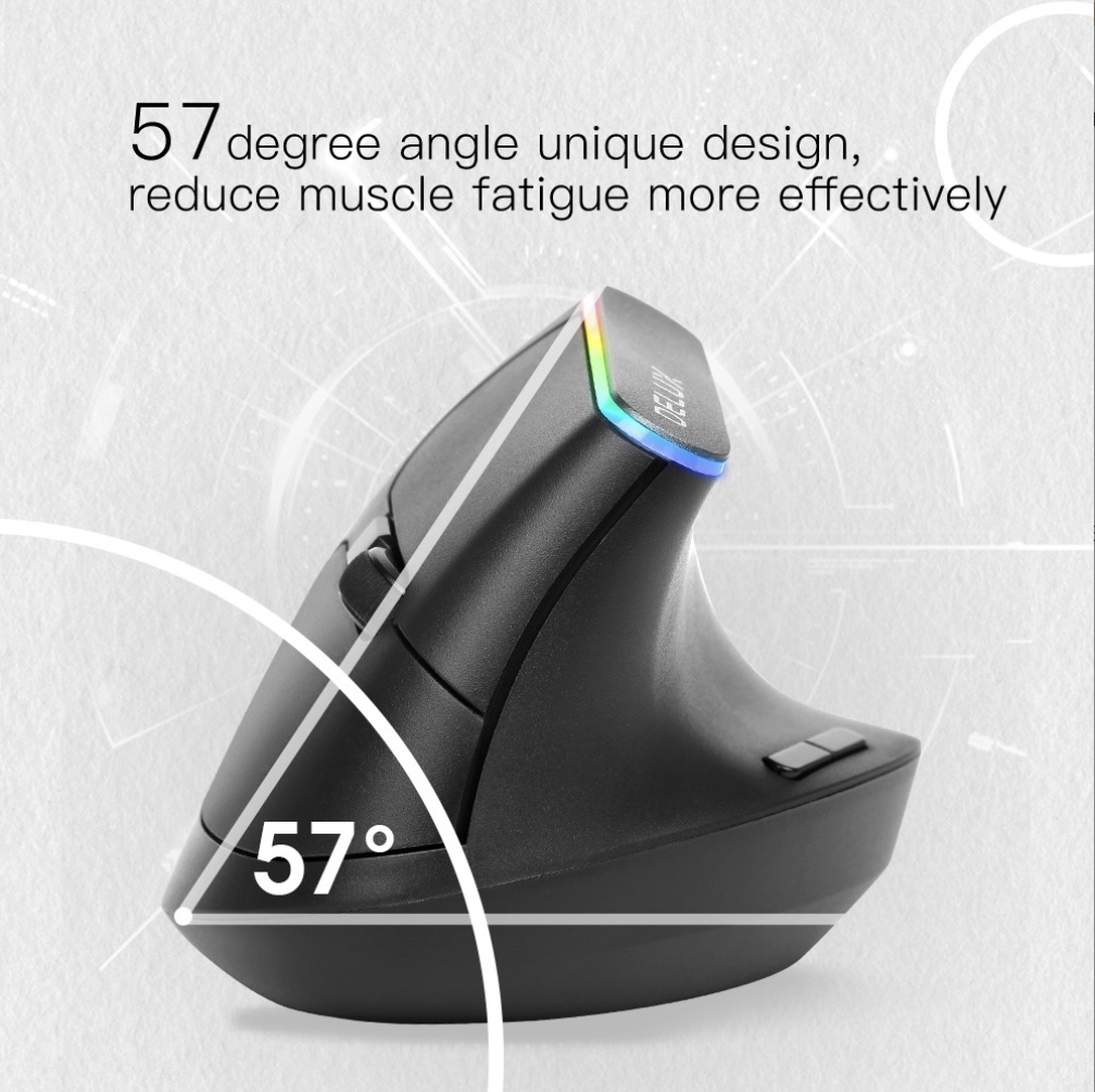 IT Smart Chuột máy tính ERGONOMIC DELUX Wireless RGB NewDesign