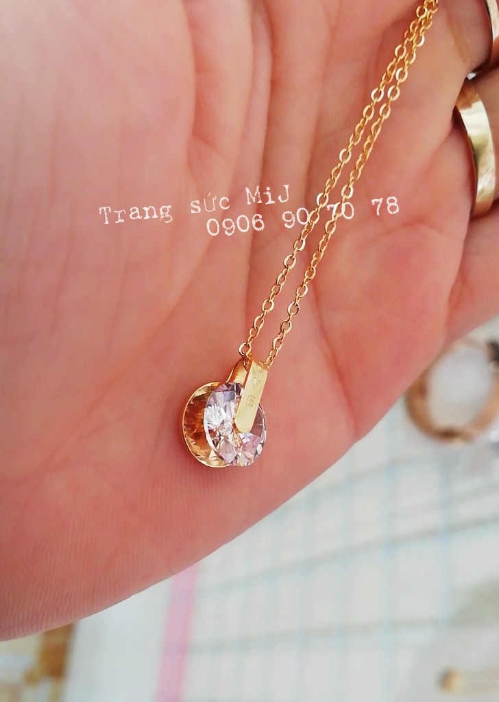 DÂY CHUYỀN TITAN ĐÁ TRÒN LOVE