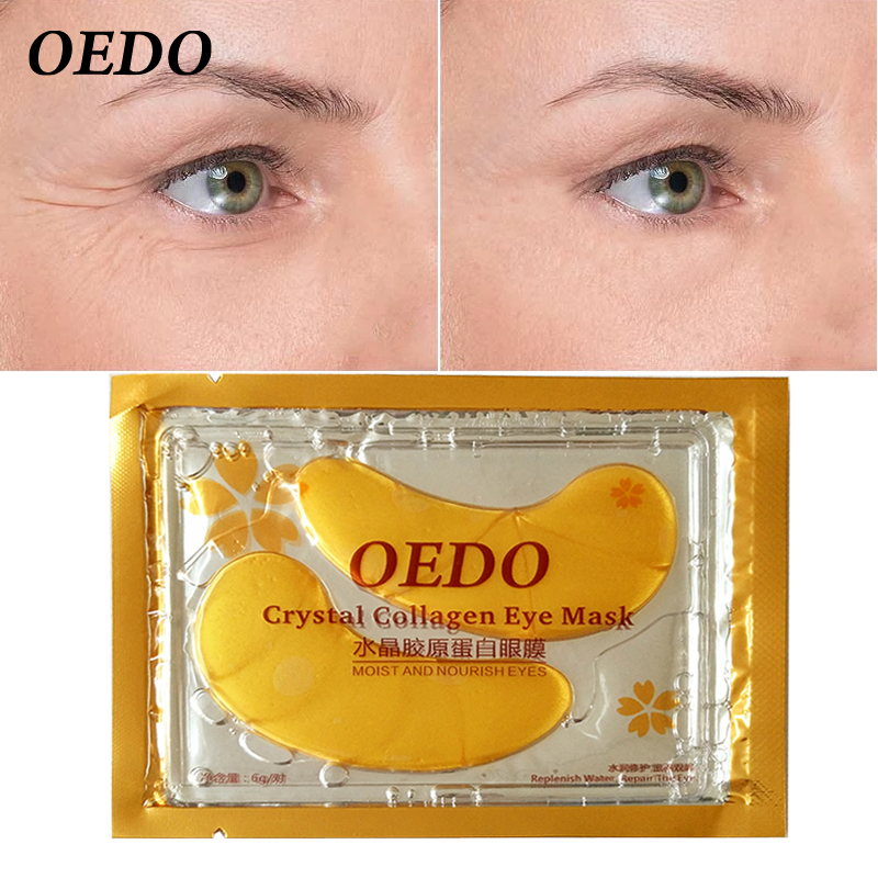 OEDO Miếng dán mắt chăm sóc da mắt collagen tinh thể vàng chống lão hóa Kem chống bọng mắt dạng vòng tròn tối màu chống bọng mắt giá rẻ