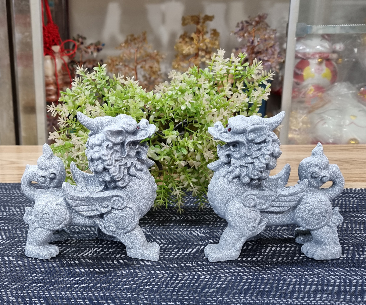 [HCM]Bộ 02 tượng Tỳ Hưu giả đá size 11cm