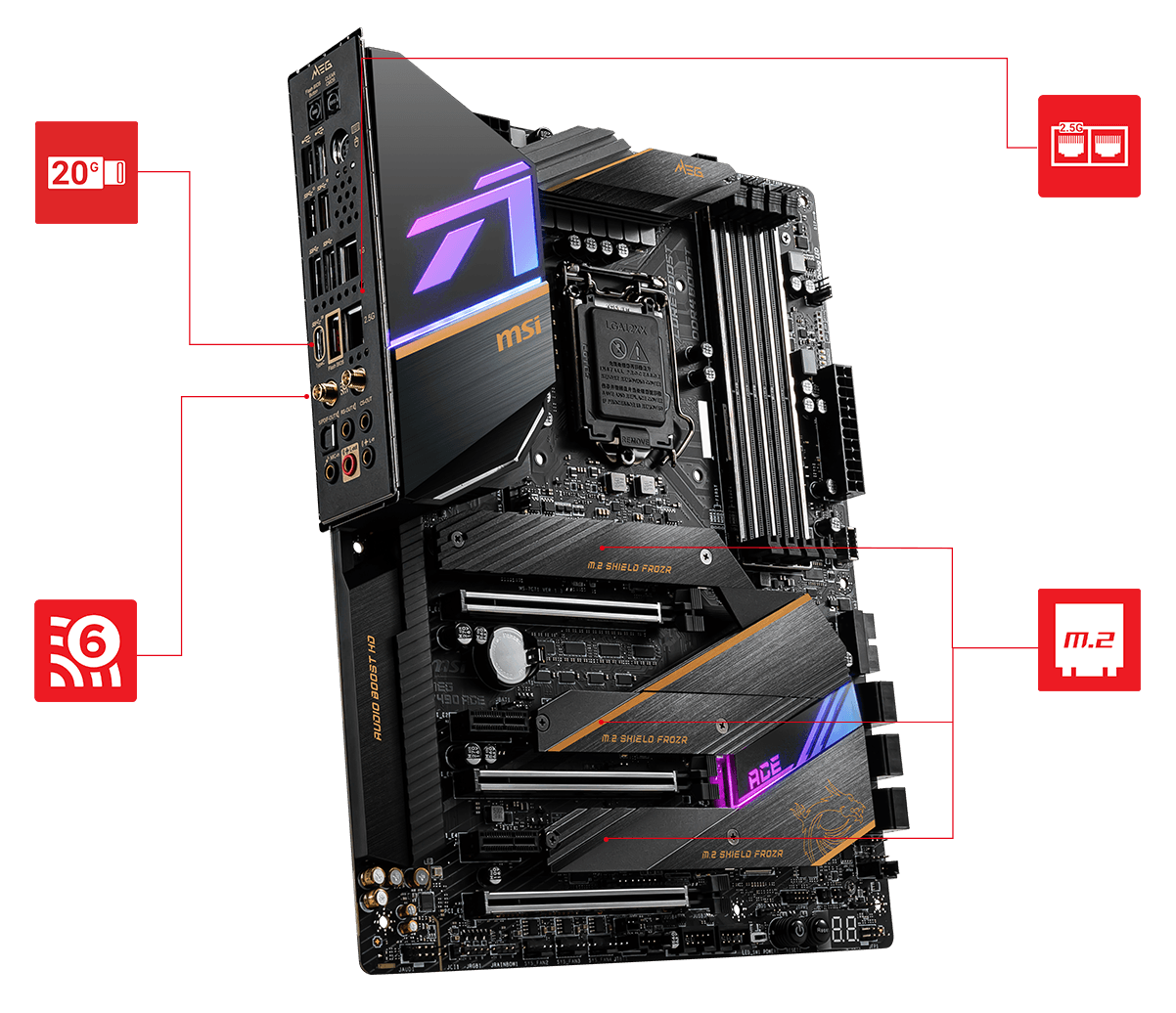 bo mạch chủ MSI MEG Z490 ACE