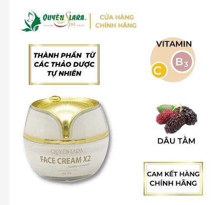 Kem dưỡng trắng da Face Cream X2 Q'lara (30ml)
