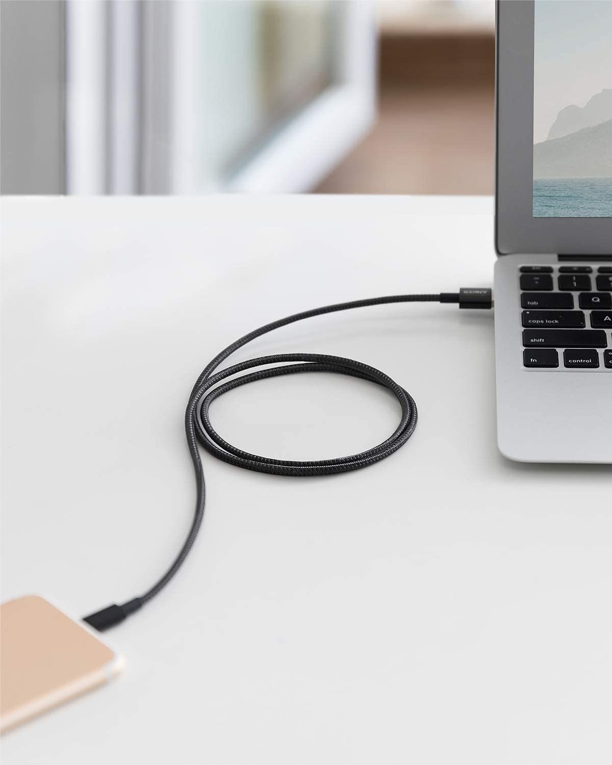 Dây sạc Anker Premium Lightning  dài 1.8m cho iphone, ipad,...- A8153