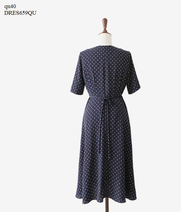 DRESS659QU ĐẦM MAXI CHẤM BI THỜI TRANG