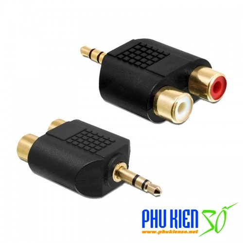 Jack ChuyểN 3.5mm Ra 2 Jack Hoa Sen Cái