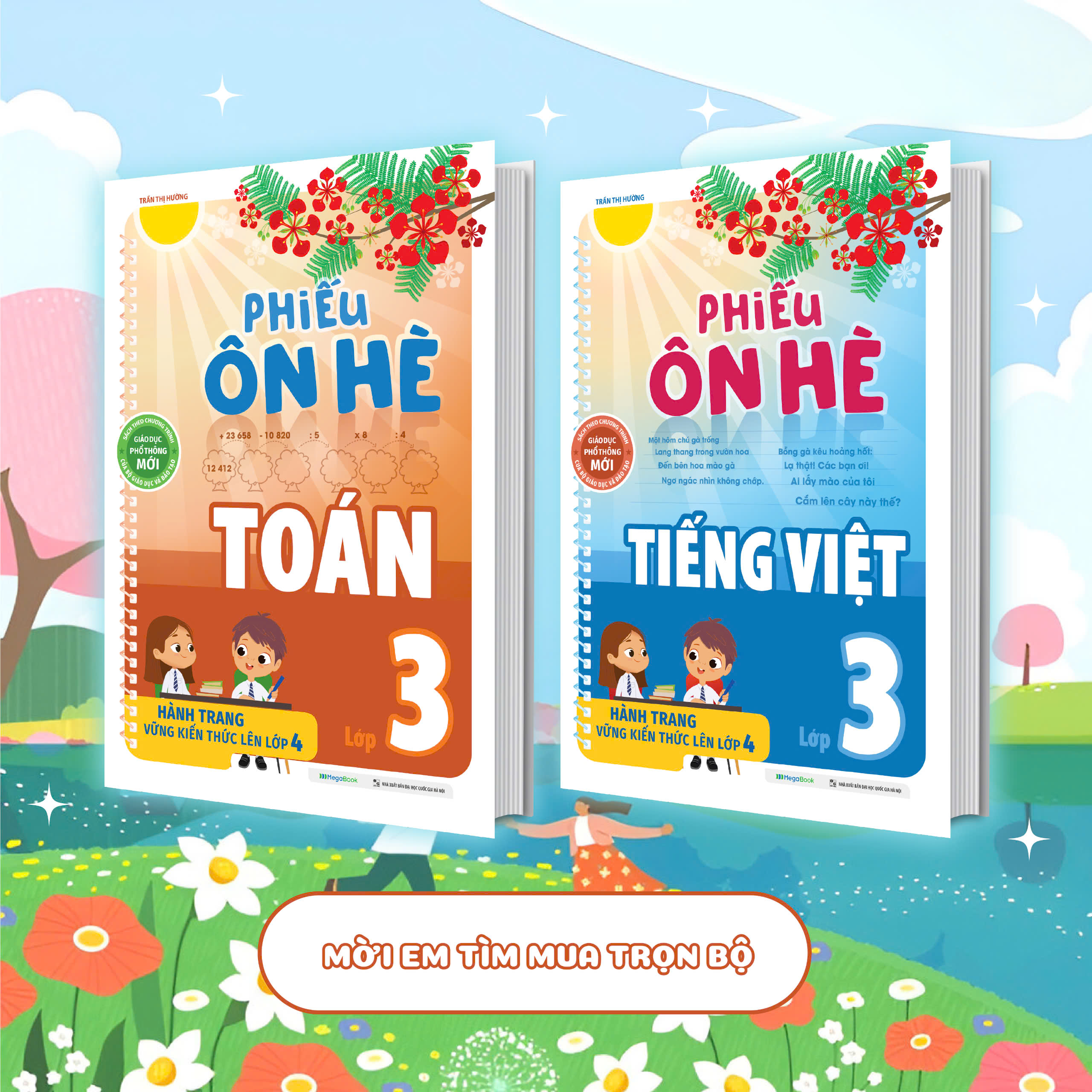Sách Phiếu ôn hè Toán lớp 3