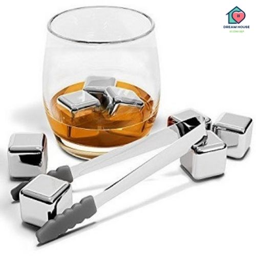 Đá lạnh vĩnh cửu, đá viên inox giữ lạnh cho đồ uống, đá viên vĩnh cửu, hộp 8 viên đá vĩnh cửu làm lạnh Hàng cao cấp Cooling Cubes