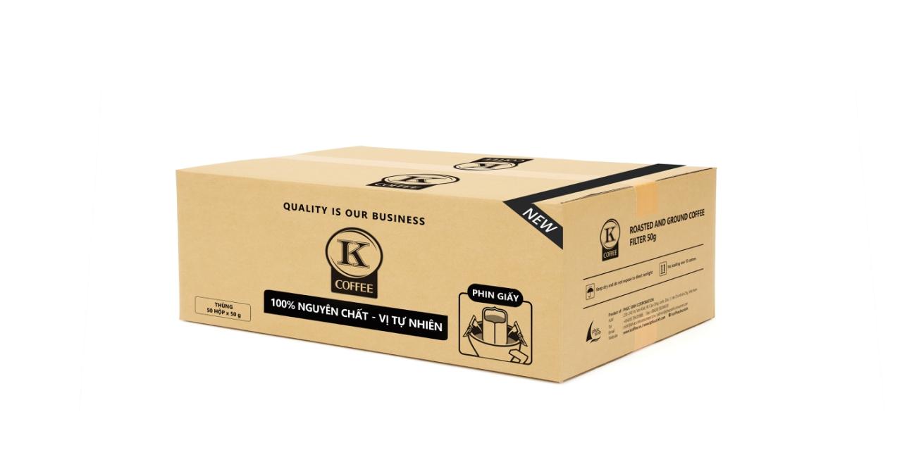 CÀ PHÊ PHIN GIẤY, K FILTER TÚI 50g