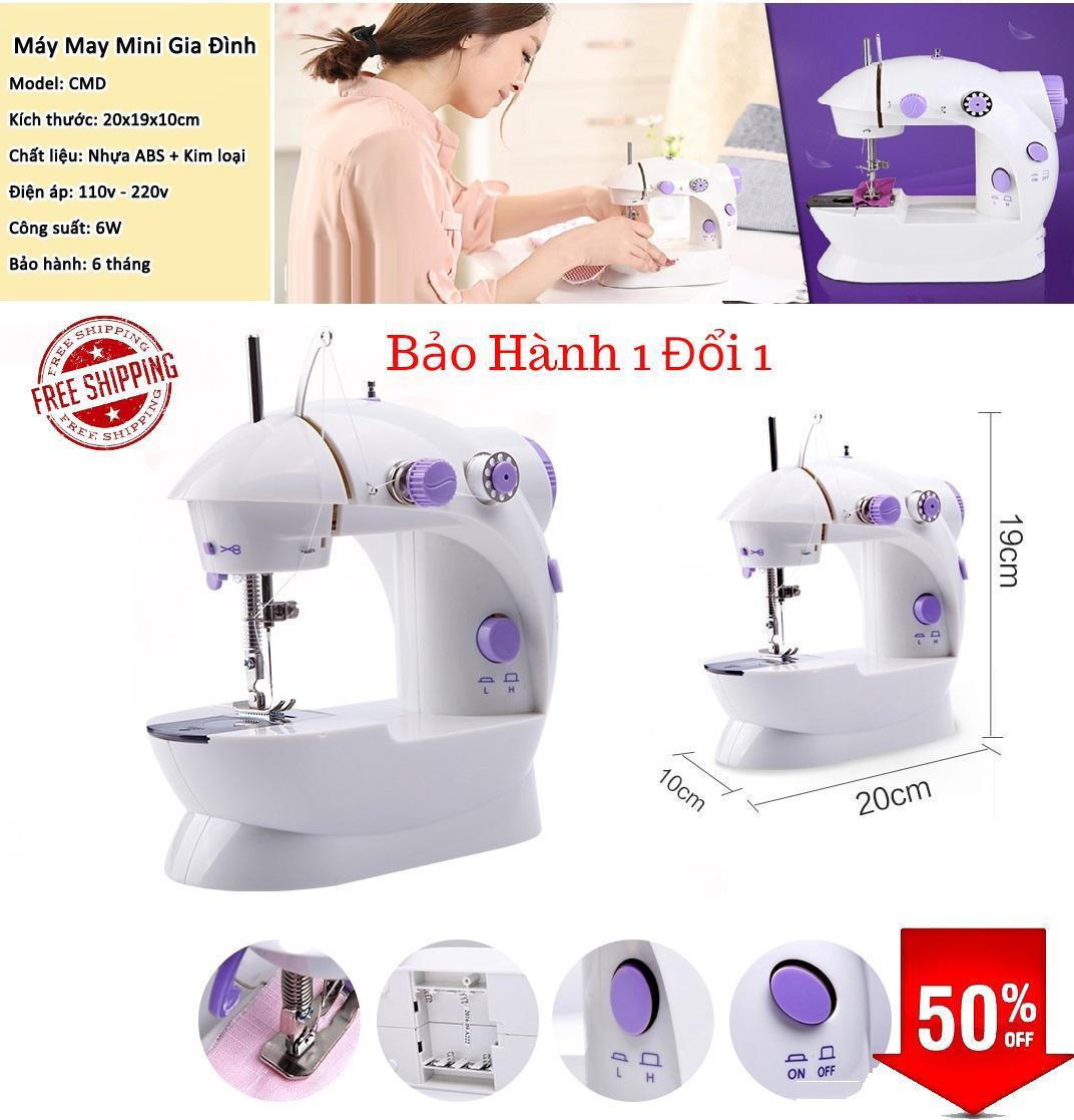 Mua máy may gia đình - Máy May Mini Gia Đình 2019 Để Bàn Có Đèn, Chất Lượng Cao, Máy May Mini Giá Rẻ