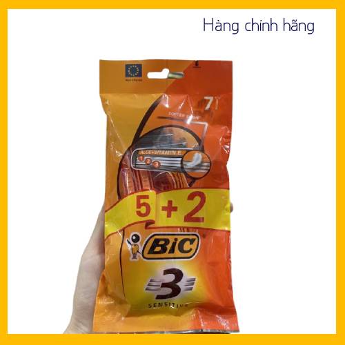 Combo 12 Cây Dao cạo râu Bic Lưỡi 3 Êm ái
