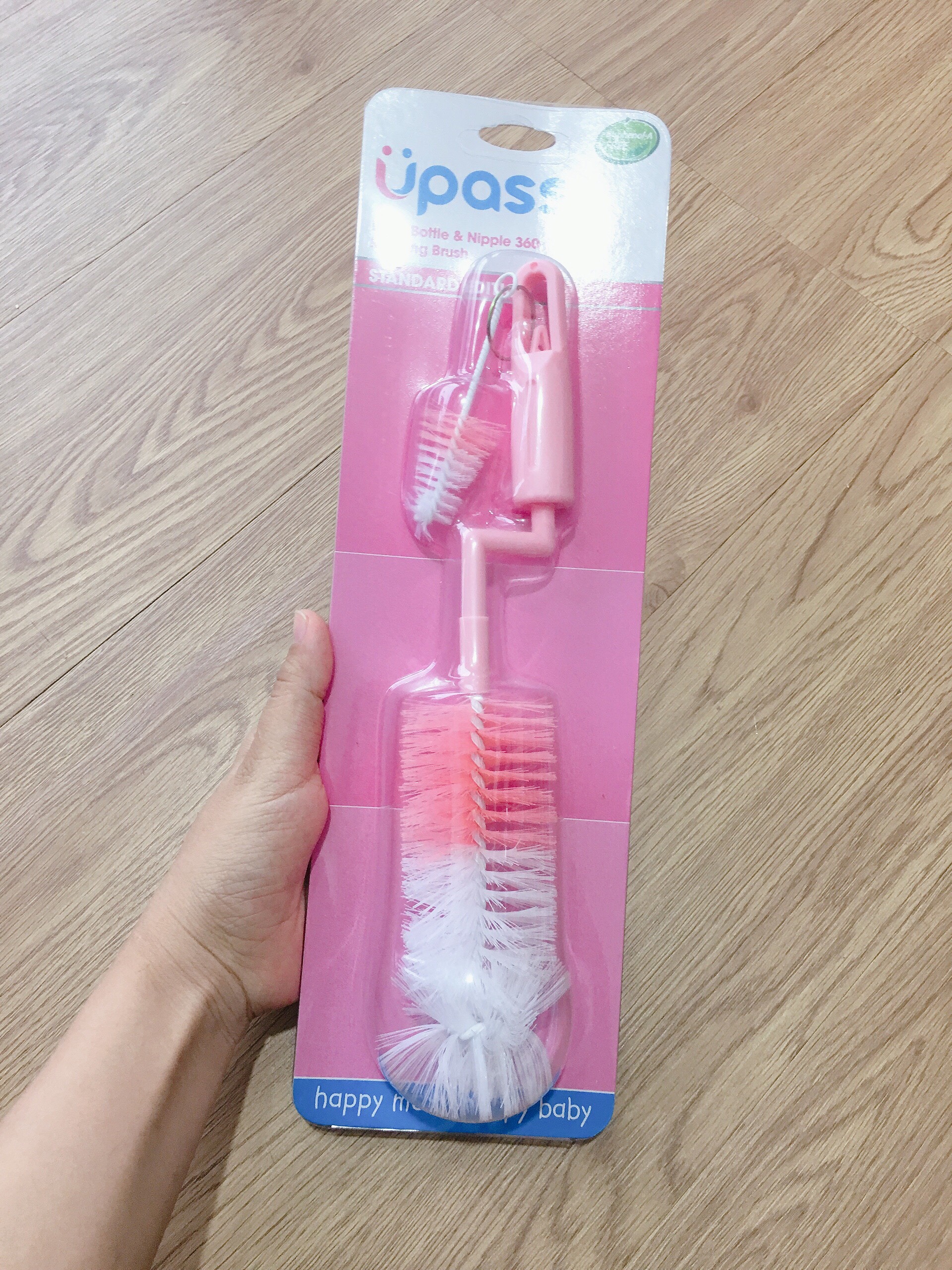 BỘ CỌ RỬA BÌNH VÀ NÚM TI XOAY 360 ĐỘ UPASS