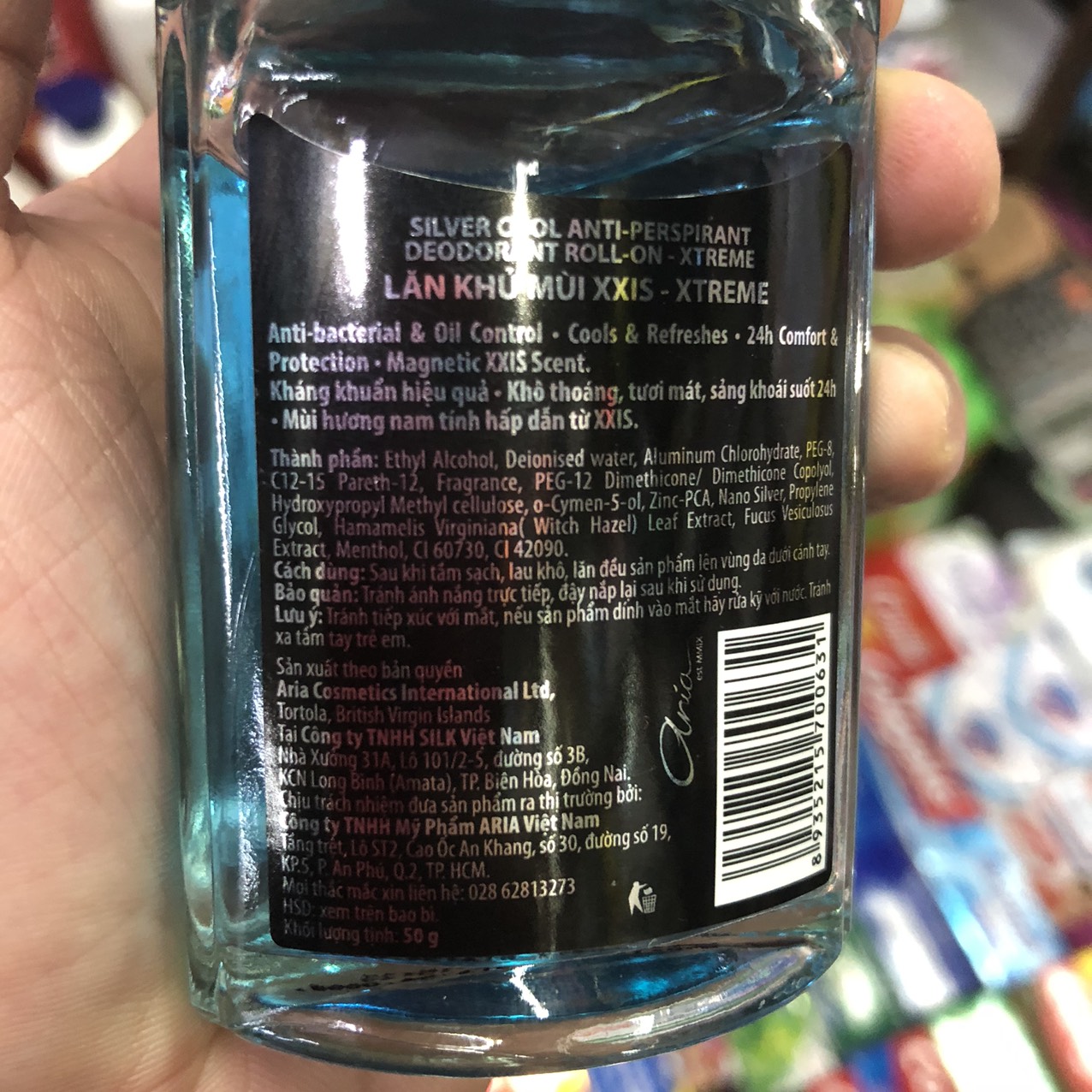 Lăn khử mùi XXIS 50ml dành cho nam