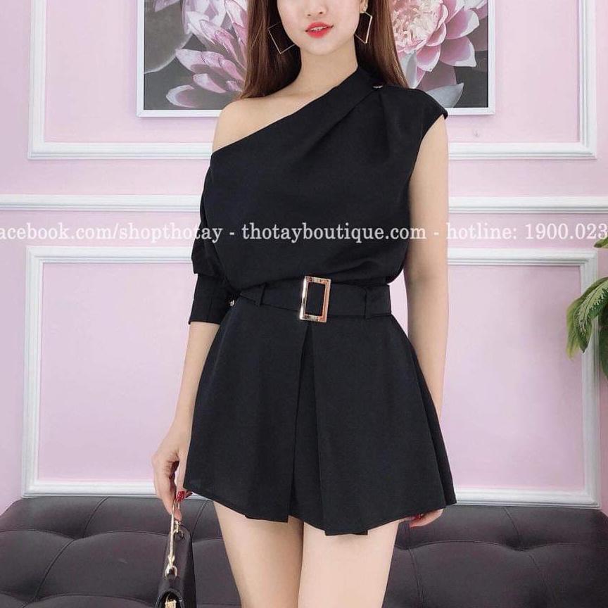 Sét áo lệch vai và quần short
