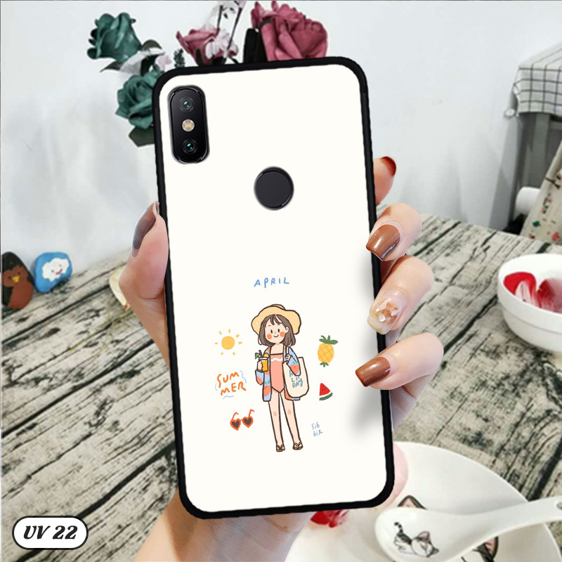 Ốp Xiaomi Mi A2 lưng nhám -ngộ nghĩnh