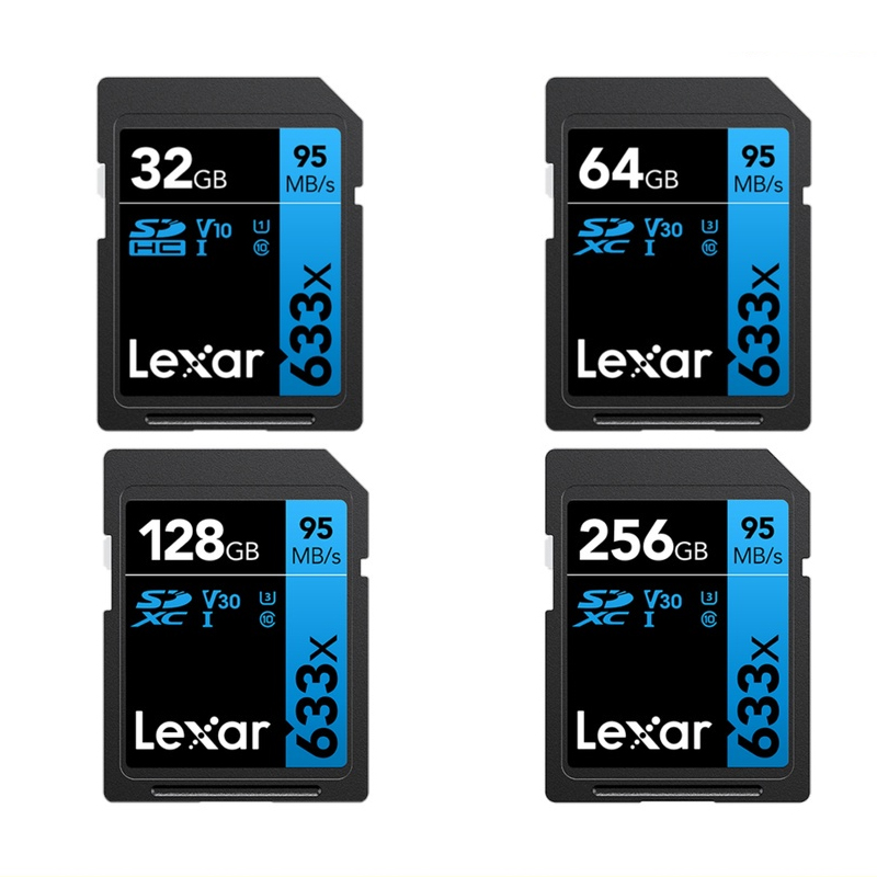 Thẻ nhớ máy ảnh SDHC Lexar 633x 32GB U1 V10 đọc 90MB/s ghi 45MB/s (xanh) nhất tín computer