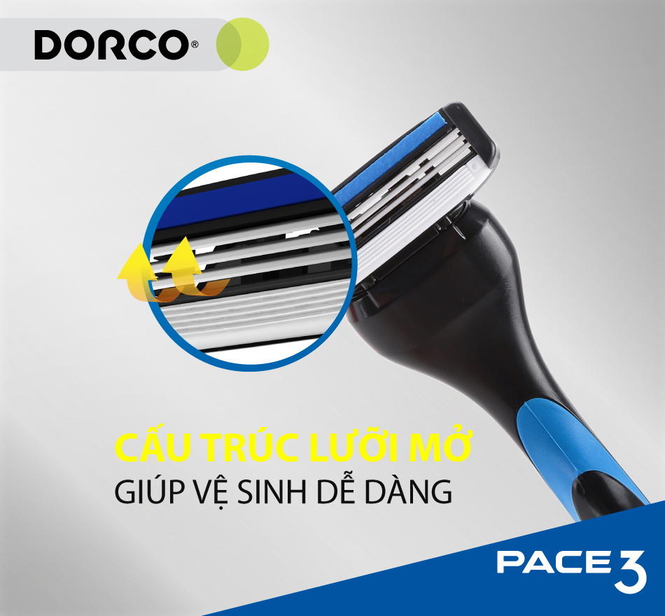 Dạo râu 3 lưỡi DORCO PACE 3