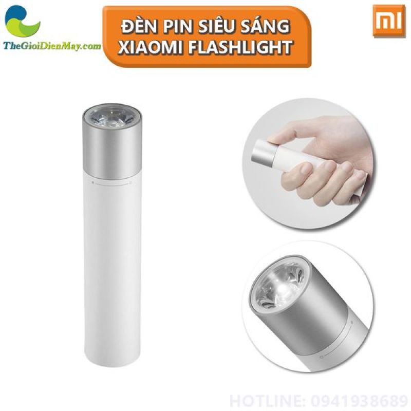 Đèn Pin Siêu Sáng Xiaomi flashlight Tích Hợp Sạc Dự Phòng - Bảo Hành 6 Tháng- Shop Điện Máy Center