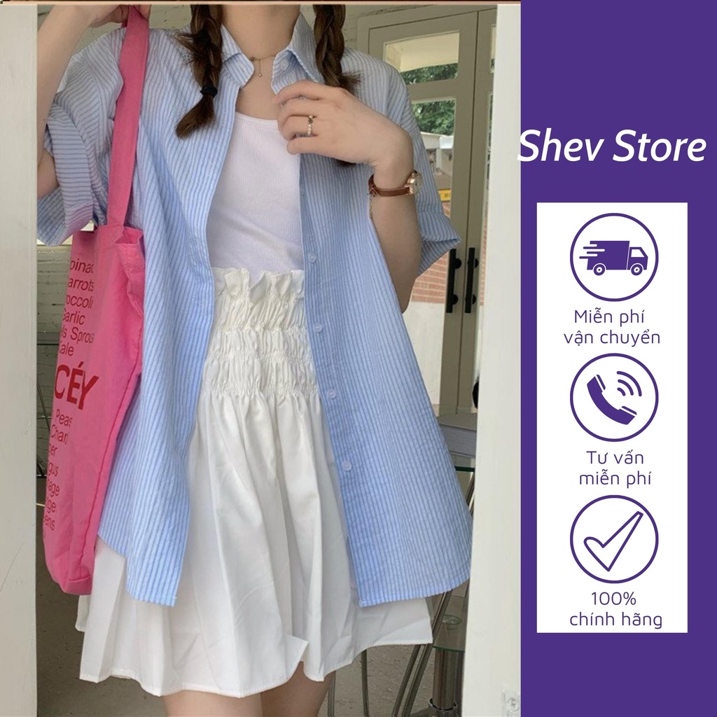 Áo sơ mi nữ kiểu form rộng công sở hàn quốc SM006