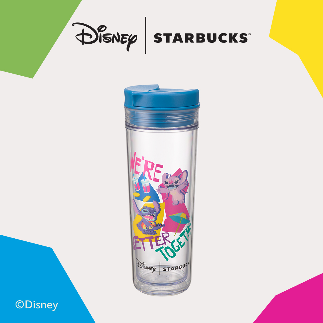 Bình nước Starbucks 16Oz (473ml) DISNEY STITCH N ANGL