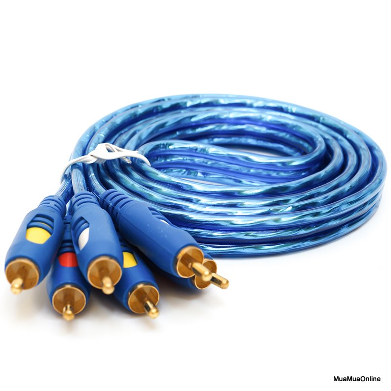 Dây loa av 6 đầu hoa sen rca dài 1.5m