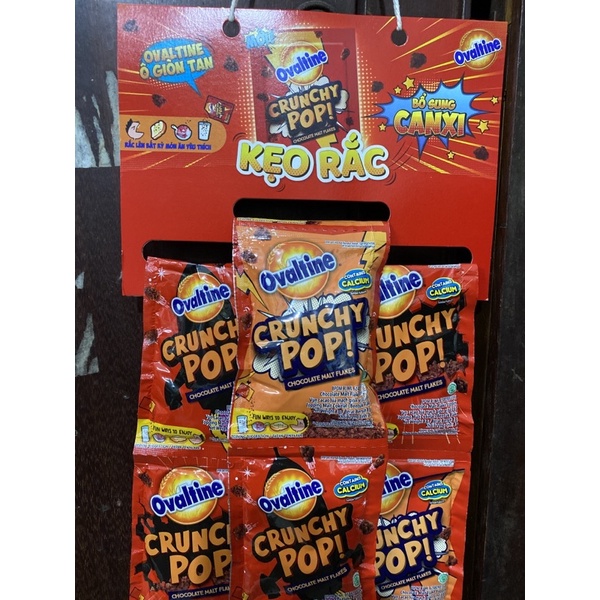 [HCM ship 2h] Vỉ kẹo rắc Ovaltine Crunchy POP Vị Socola 8gx30 gói ...