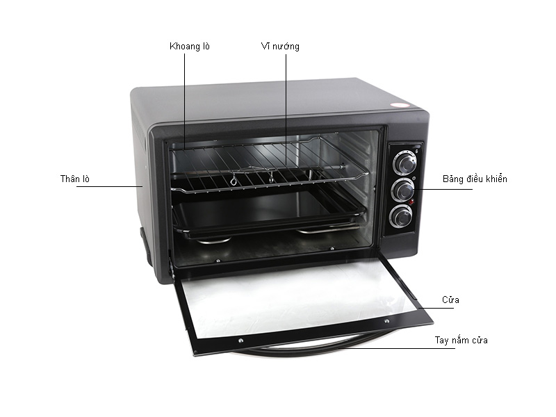 Lò nướng Tiross TS9603 (50L) (Đen)