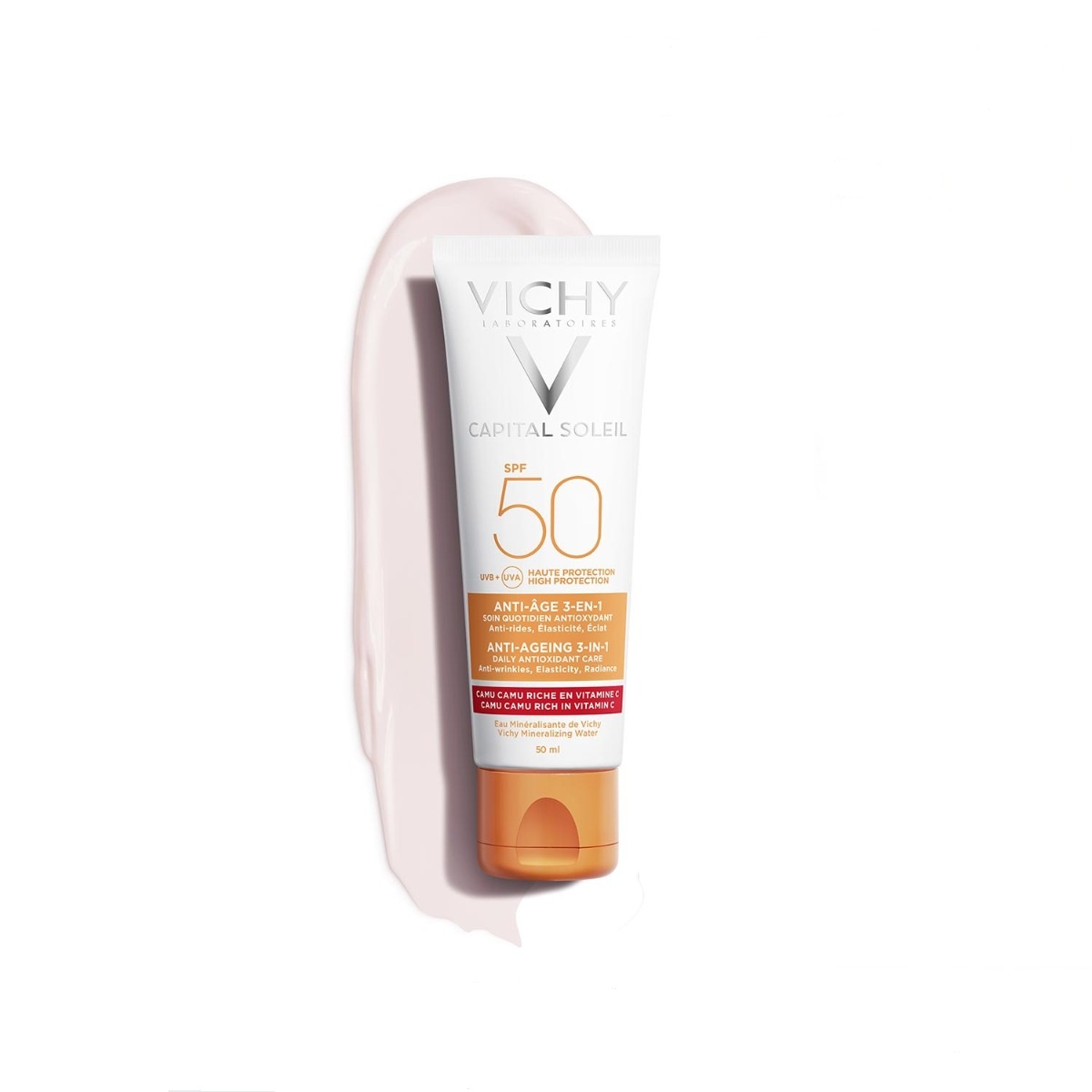 [GIẢM 20K ĐƠN 399K] Vichy Kem Chống Nắng Chống Lão Hoá Ideal Soleil Anti Age SPF50+ 50ml