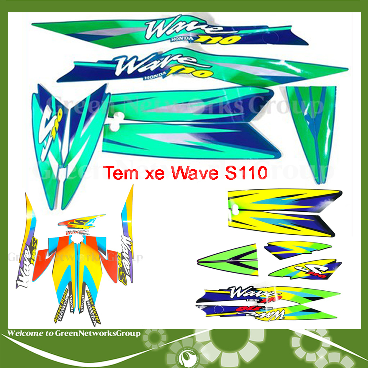Tem xe WAVE THÁI 3 lớp WAVE S110 đời 2000