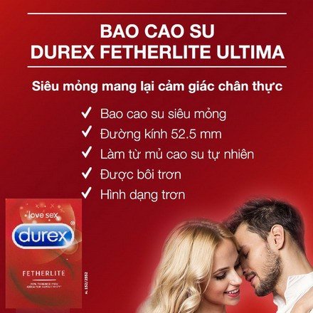 Bill Úc - Bao cao su Durex Fetherlite Ultra Thin Feel