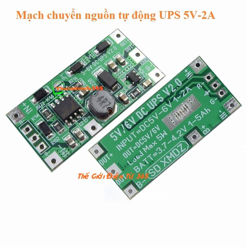 MẠCH UPS CHUYỂN NGUỒN TỰ ĐỘNG 5V 5W