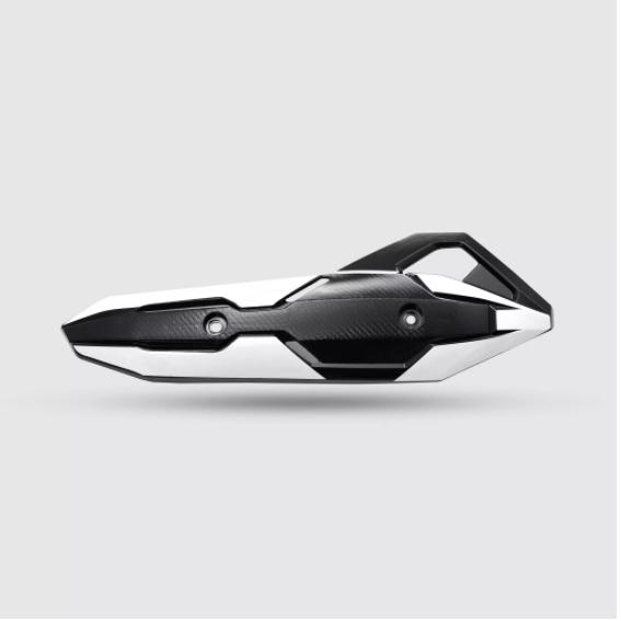 Che ốp pô bảo vệ trang trí xe honda air blade 2016- 2018 - màu bạc