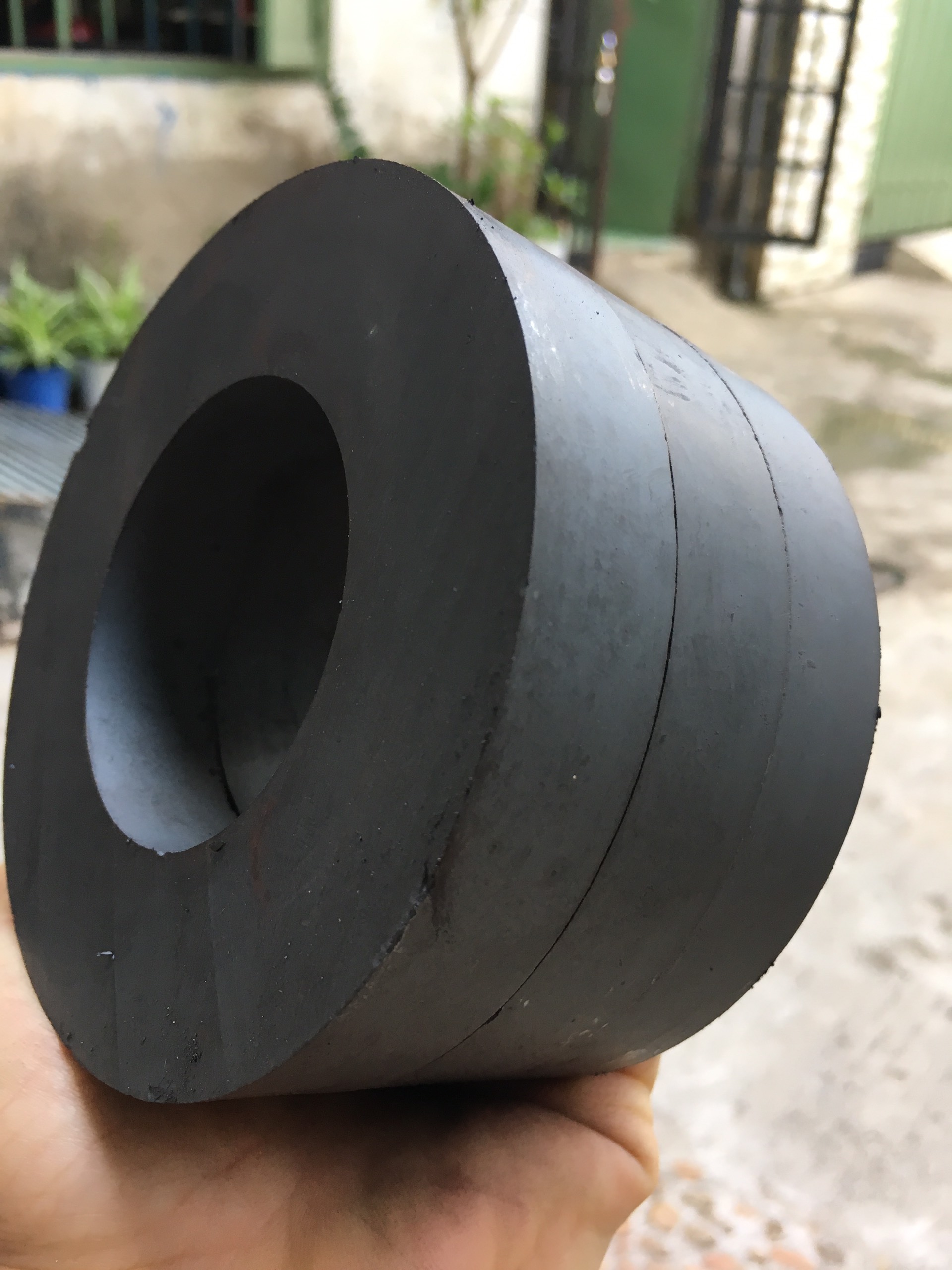 [HCM]Nam Châm Đen Ferrite Ø 100x45x15mm – Nam Châm Hình Nhẫn - Nam Châm Loa