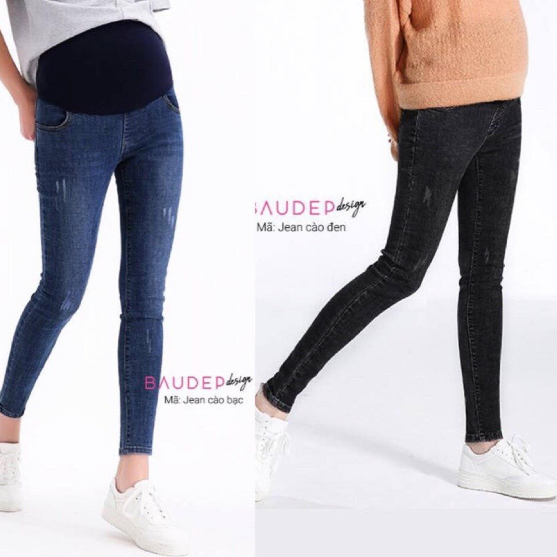 [FREESHIPMAX]quần bò bầu thời trang giá rẻ