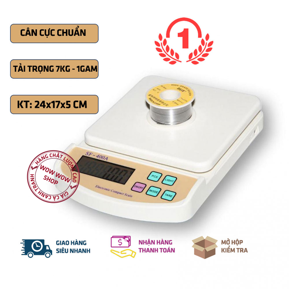 Cân điện tử mini lcd sf - 400a cân nhà bếp 7kg