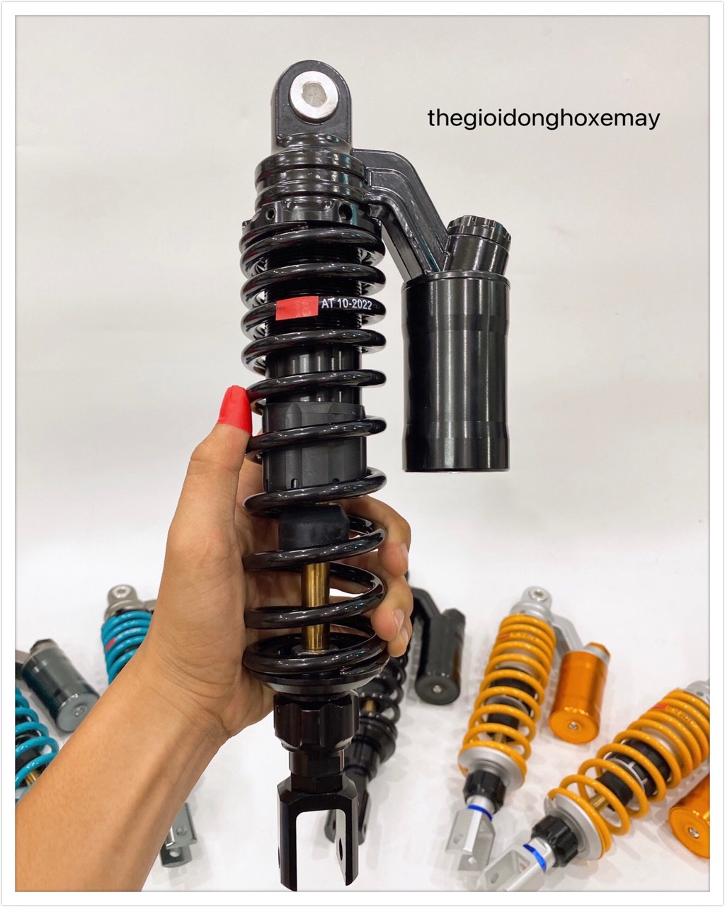 Giảm Sóc Sau, Phuộc Sau Xe Máy ATR Ohlin Bình Dầu Dài 320mm Vàng, Đen, Xanh