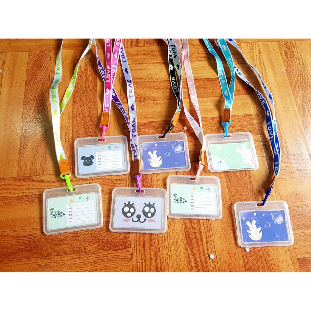 Thẻ đeo bảng tên nhân viên văn phòng kèm dây