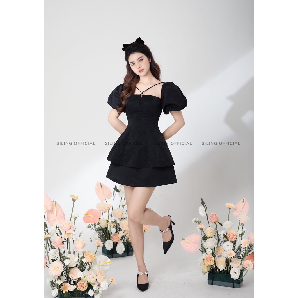 [Mã LAZFASHION42 - giảm 15% đơn từ 349k] Áo Tay Phồng Dây Chéo Thanh lịch - Katie Top