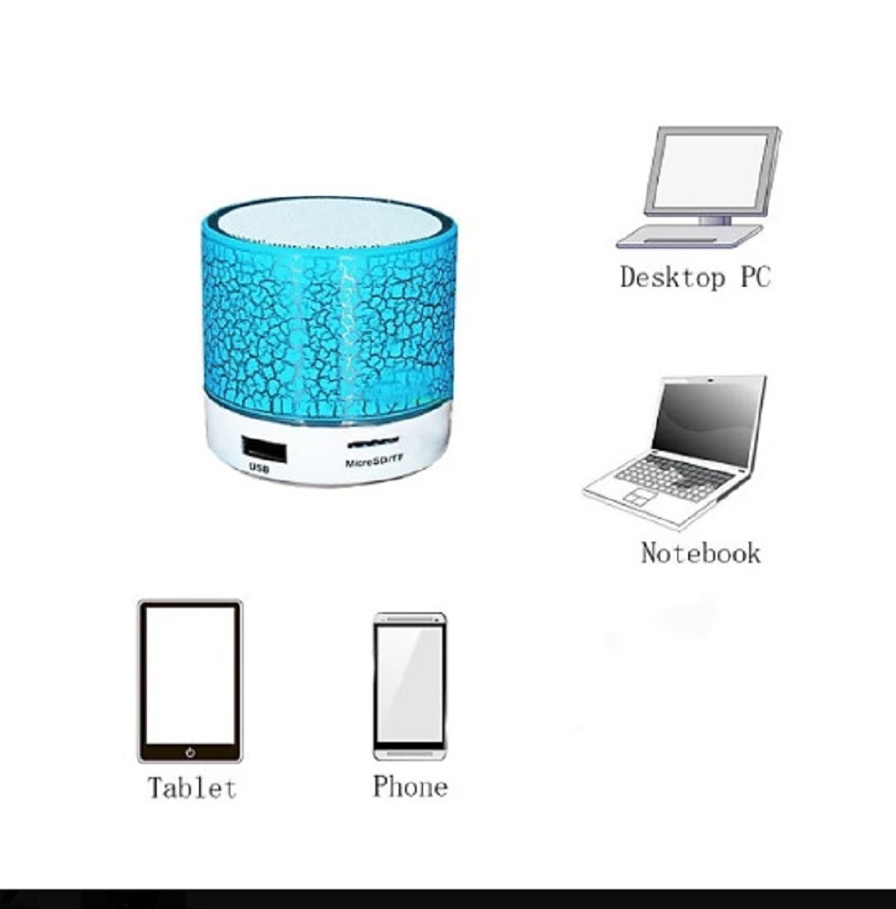 Loa Bluetooth mini A9, có đèn led đổi màu