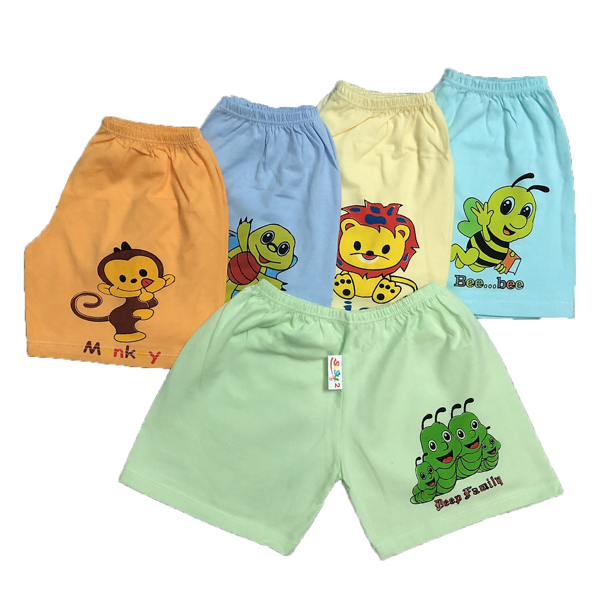 Combo 05 bộ quần áo cộc tay dành cho trẻ em