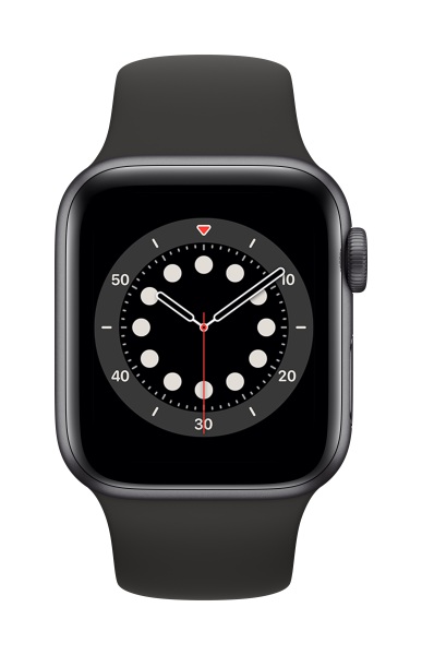 [NEW] Đồng hồ thông minh Apple Watch Series 6 40mm (GPS) Vỏ Nhôm Xám, Dây Cao Su Đen (MG133VN/A) - Hàng chính hãng, mới 100%