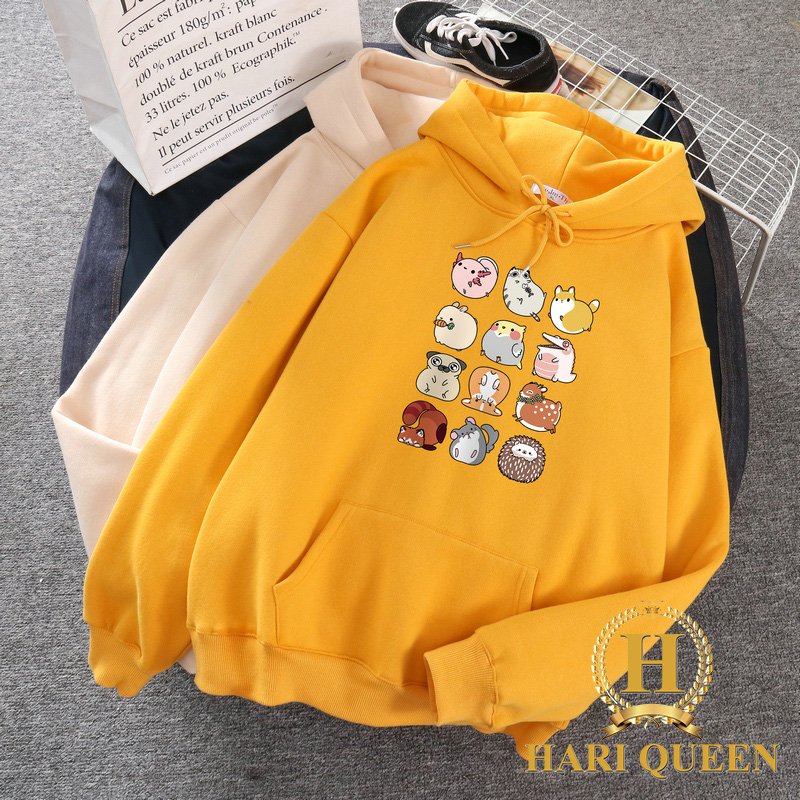 Áo hoodie nhiều con vật ngộ nghĩnh HDA1020