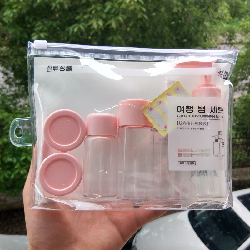 Bộ chai chiết mỹ phẩm khi đi du lịch 6 cái
