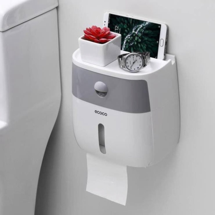 Hộp Đựng Giấy vệ Sinh ECOCO Cao Cấp 2 Tầng Đa Năng