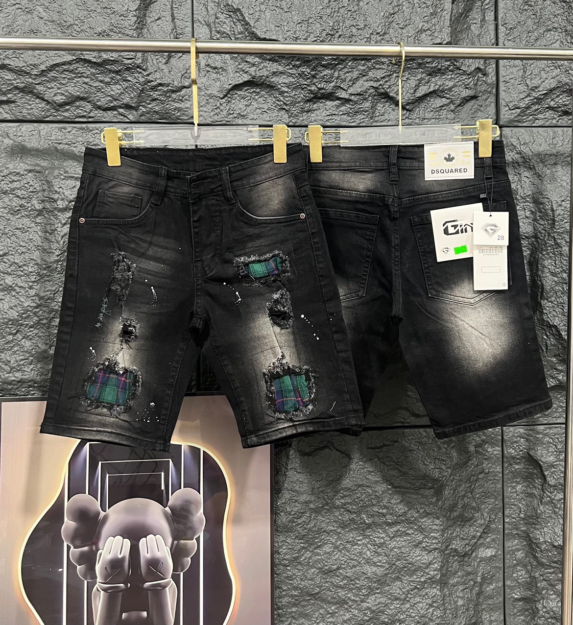 Quần short jean bò ngố nam vải jean dày thiết kế thời trang Vá gối 5 mẫu mới rất đẹp chuẩn hàng Shop FASHION SHOP