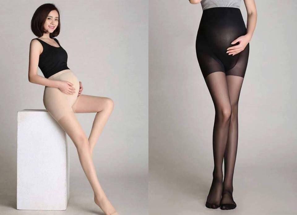 Quần tất bầu siêu mỏng siêu dai co giãn có chun chỉnh