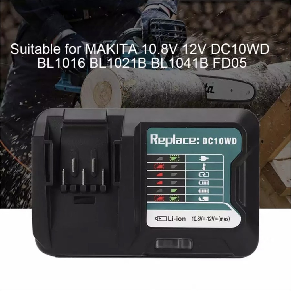 Sạc pin makita dc-10wd max 10.8v - 12v li-ion, pin trượt.