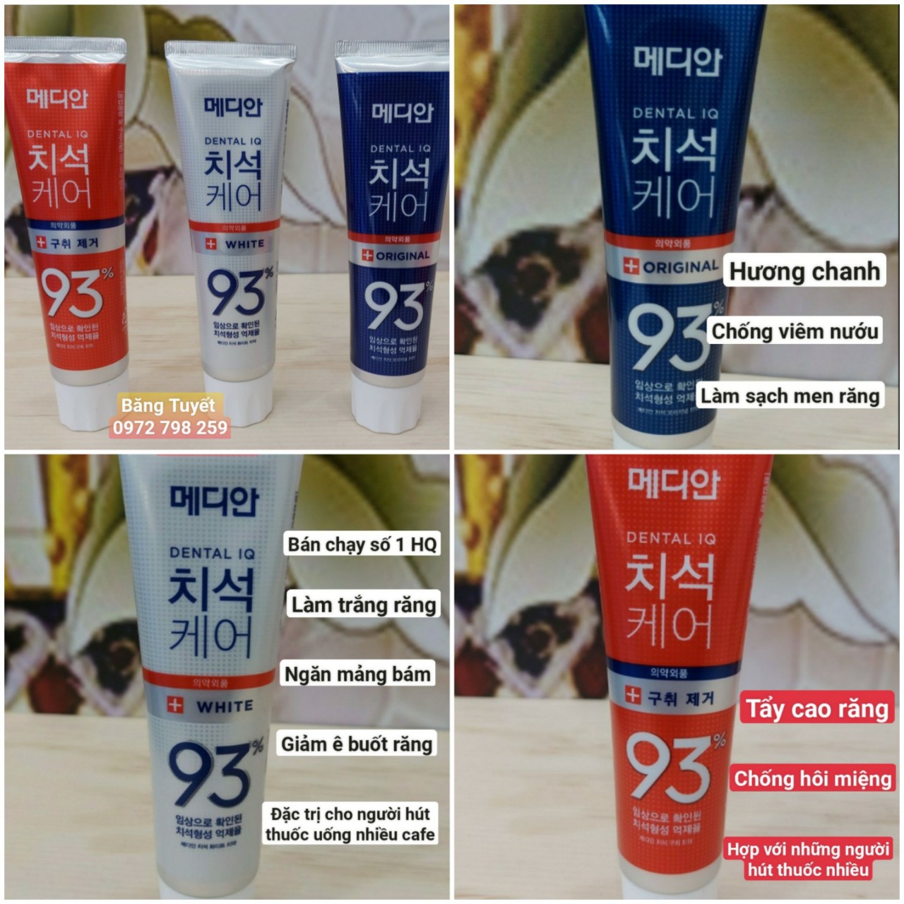 Kem đánh răng MEDIAN 93% Tooth-Paste Hàn Quốc