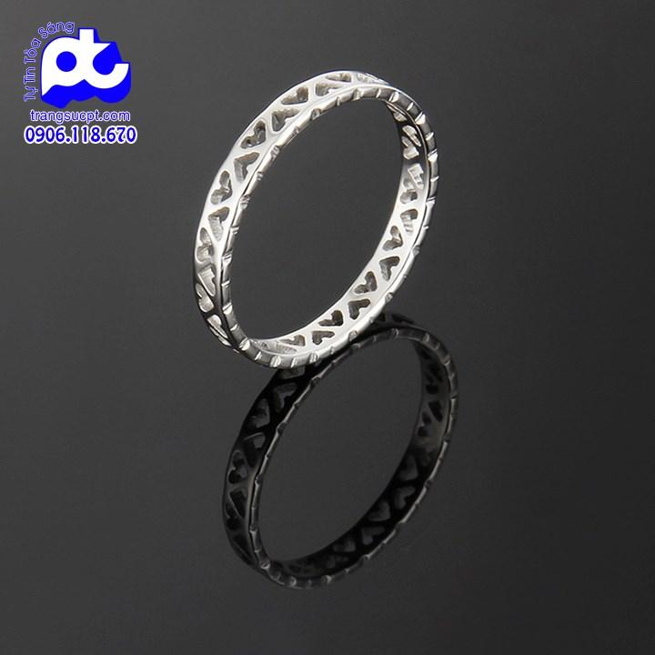 [HCM]Nhẫn nữ titan cao cấp thép không gỉ NTNU18