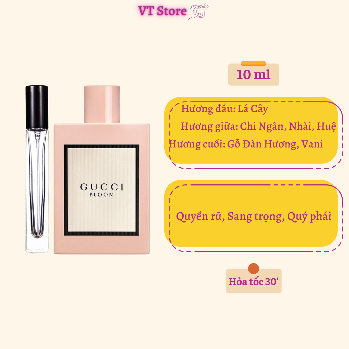 Mẫu chiết nước hoa Gucci Bloom 10ml