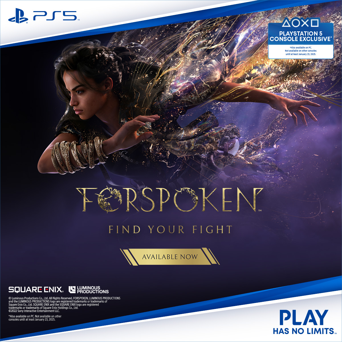 Đĩa game PS5 Forspoken
